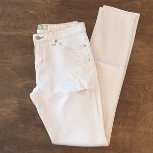 Free People cream denim